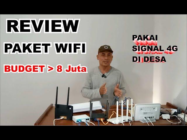 Review of 4G Source Wifi Packages with a budget of more than IDR 8 million #MUNIRTV