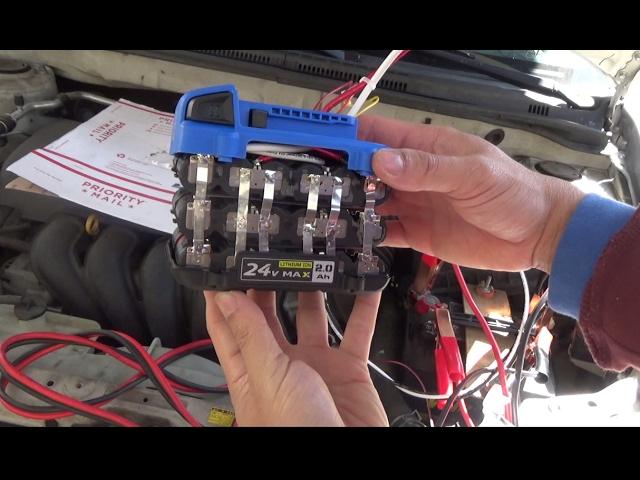 DIY: Home made 12V Car Jumpstart battery pack from a Cordless Power tool battery