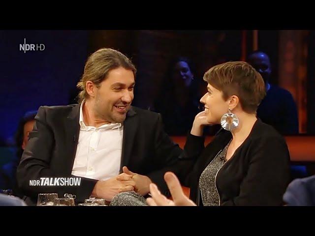 David Garrett und seine Schwester (Elena Bongartz) NDR Talkshow