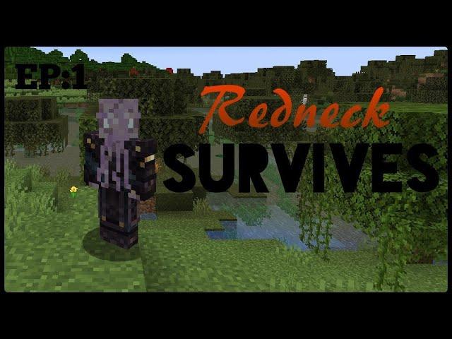 1st day | Redneck Survives | Minecraft survival