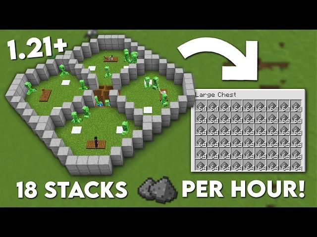 Minecraft Easy CREEPER Farm 1.21 Tutorial - 18 stacks Gunpowder Per Hour