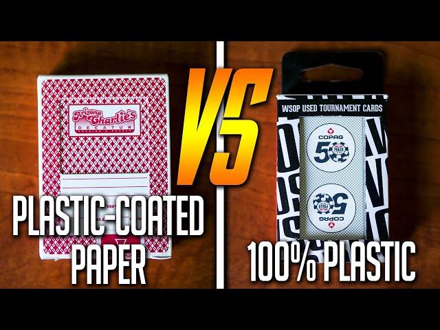 100% Plastic Playing Cards VS Plastic Coated Paper!