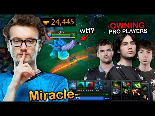 Miracle- absolutely DOMINATED these PRO Players with his Best hero