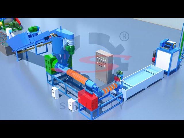 Waste Plastic Recycling Machine | How to recycle PP, PE into plastic pellets and granules?