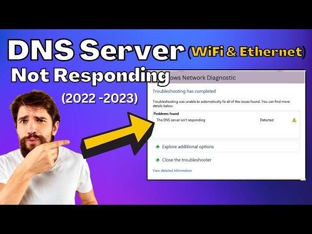 How to Fix DNS Server Not Responding on Windows 11/10//7 - (WiFi & Ethernet)