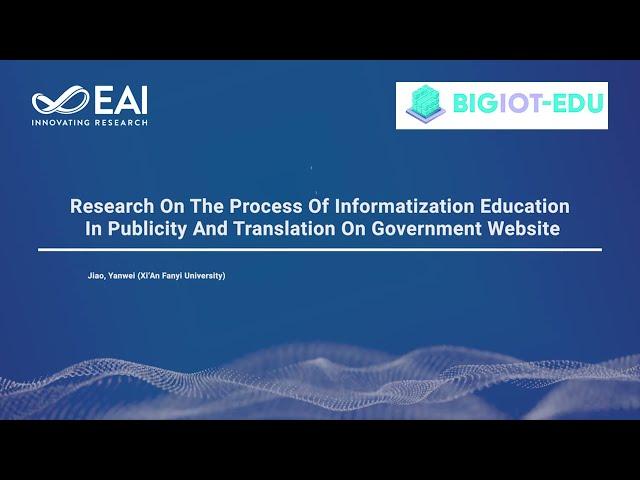 Research On The Process Of Informatization Educ. In Publicity And Translation On Government Website