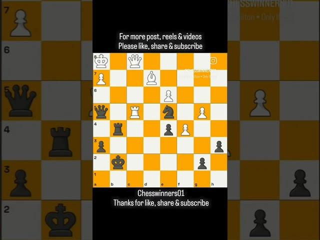 Black to move, The power of sacrifice n fork find the move%