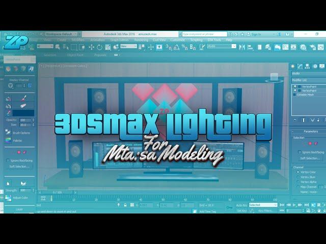 اموزش نورپردازی با 3dsmax برای مدلسازی ام تی ای | Lighting training with 3dsmax for modeling MTA:sa