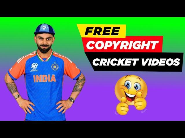 Upload FREE COPYRIGHT Cricket Clips | No Copyright Cricket Videos 