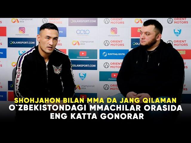 O'zbekistonda eng katta gonorar va Shohjahon bilan MMA da jang qilish. Kutilmagan intervyu