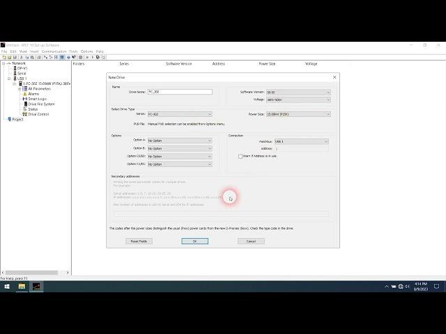 VLT® Drives FC302 How to connect, upload parameters using MCT10 software