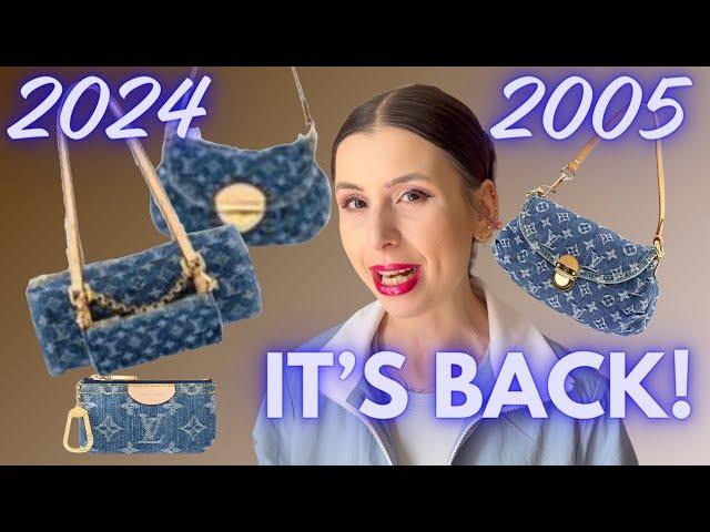 Louis Vuitton 2024 DENIM COLLECTION Papillon, Sunset Pleaty, Nano Speedy, Bumbag, Carryall, Onthego