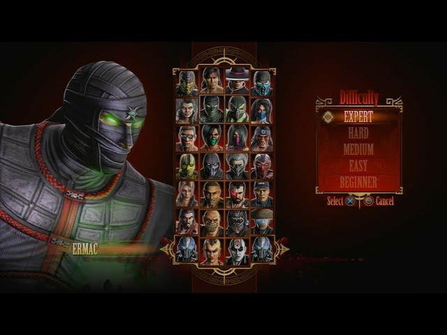 Mortal Kombat 9 - Expert Arcade Ladder (Ermac/3 Rounds/No Losses)