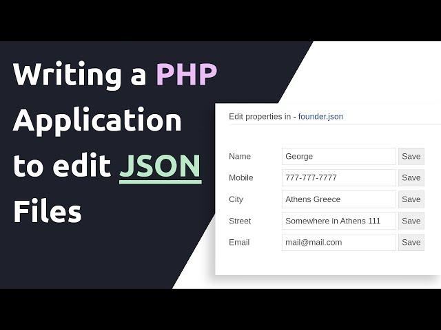 Edit JSON files with PHP