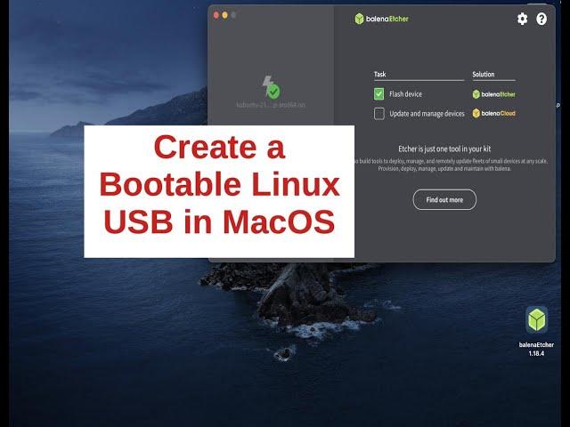 Create a Bootable Linux USB in MacOS | Get Into Linux