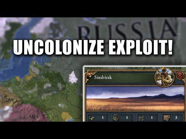 This EU4 Exploit Lets You Un-Colonize! | EU4 1.37 Exploit