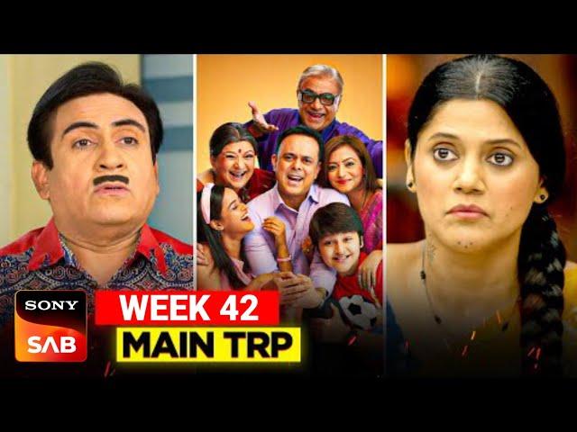 Sab TV Week 42 TRP - Sony Sab Week 37 Main TRP