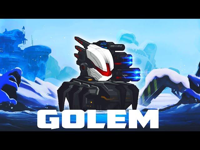 SEMI HYBRID GOLEM MECH VS BOSSES !!  ▏  SUPER MECHS    ▏