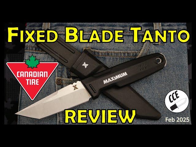 $20CAD Full Tang Fixed Blade Knife - Canadian Tire