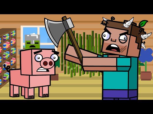 DECORATING A HOUSE IN MINECRAFT GONE WRONG! | Block Squad (Minecraft Animation)