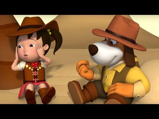 Английский язык для малышей - Мяу-Мяу  - Wild West Part 1+2 (Дикий Запад серии 1+2 - учим английский