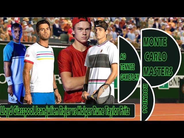 Lloyd Glasspool Jean-julien Rojer vs Holger Rune Taylor Fritz Monte carlo Masters 08/04/2024