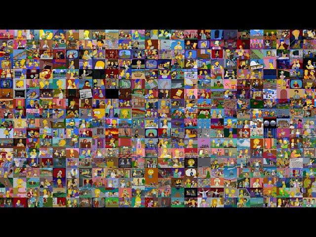 The Simpsons but 432 episodes simultaneously [4K]