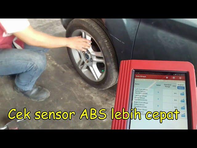 Cek sensor ABS Ford Fiesta/ test Scanner X-431 pro