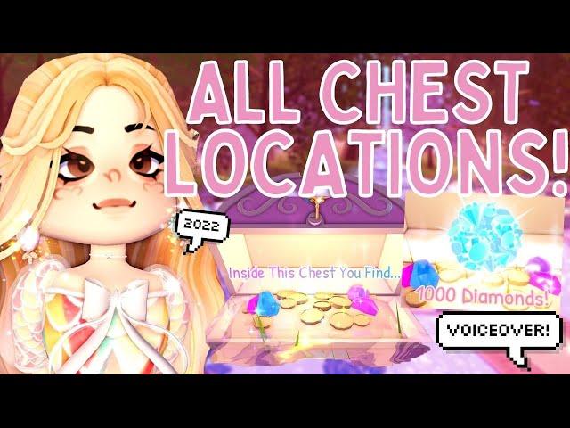 *EASY & FREE* 6,000+ DIAMONDS Royale High W/VOICEOVER! *ALL DIVINIA PARK CHEST LOCATIONS 2022* 