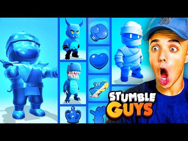 SOLO PUEDO USAR COSAS AZULES EN STUMBLE GUYS Reto Un Solo Color - Jonbtc