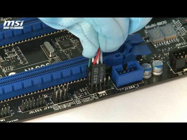 MSI® HOW-TO install front panel connectors (JFP1)