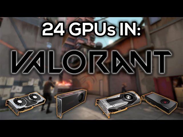 VALORANT | 24 GPUs TESTED