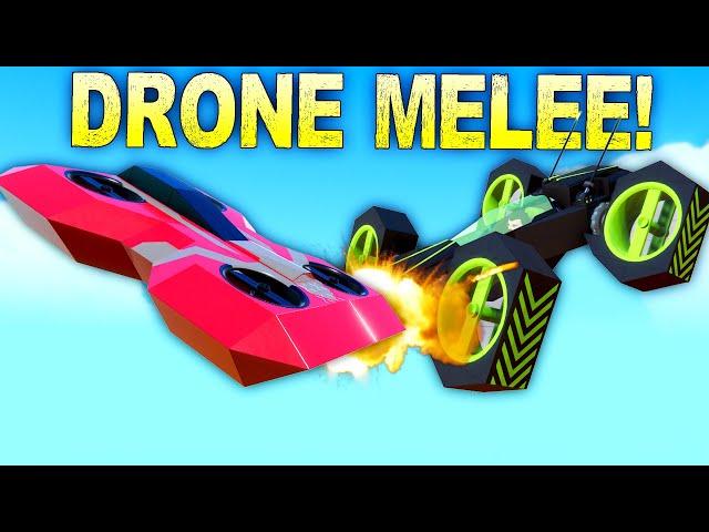 Battlebots in the Sky with Melee Drones!