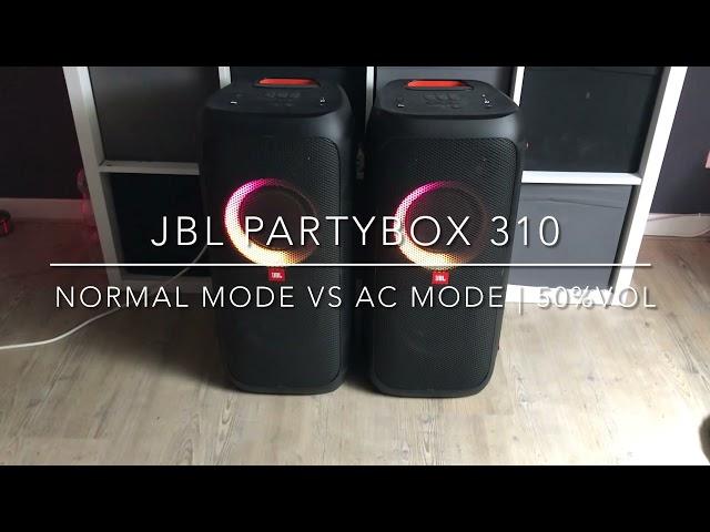 JBL PARTYBOX 310 | NORMAL MODE VS AC MODE | 50%VOL