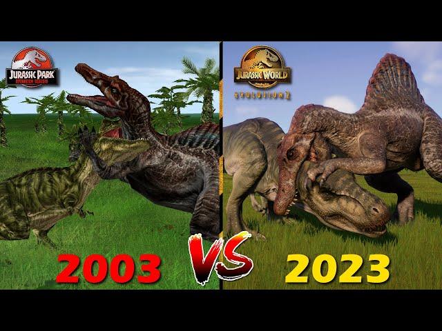 T-REX VS SPINOSAURUS EVOLUTION in VIDEO GAMES (2003-2023) Jurassic World