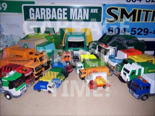 TOY GARBAGE TRUCK TIME! 2 - Toy garbage trucks collection.