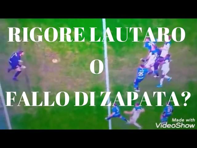 INTER ATALANTA 1 1 RIGORE DI LAUTARO O FALLO DI ZAPATA!