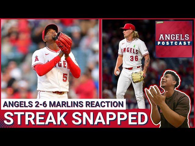 ANGELS POSTCAST: Halos 8-game streak snapped as Caden Dana struggles in 6-2 loss to Miami Marlins