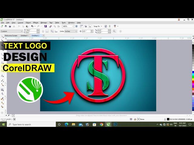 Coreldraw Tutorial - How To Create a Logo Desing in Coreldraw