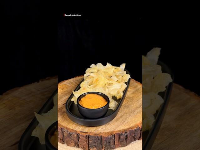 Paper Potato Chips In ASMR Style #asmr #food #recipe #cooking #foodie #shorts #video #youtube