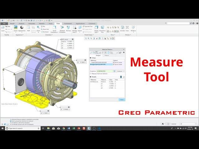 Creo Parametric - Measure Tool [Tutorial]