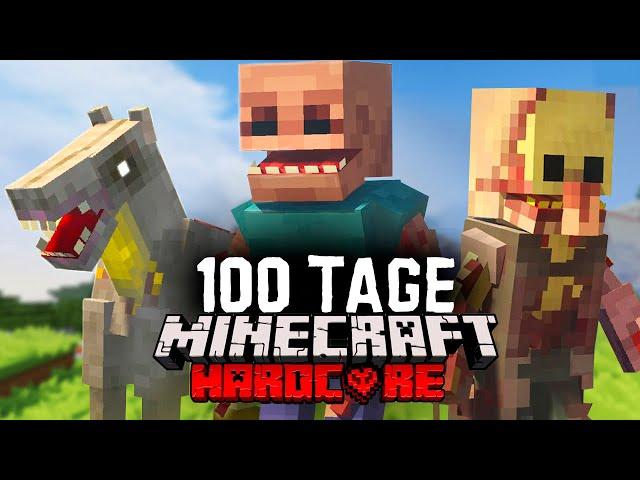 Ich überlebe 100 Tage in einer Parasiten Apokalypse in Minecraft