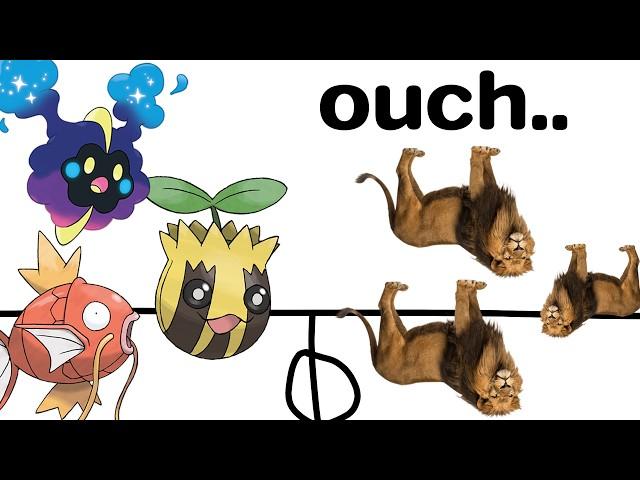 Why The 6 Weakest Pokemon Could Each Beat a Lion