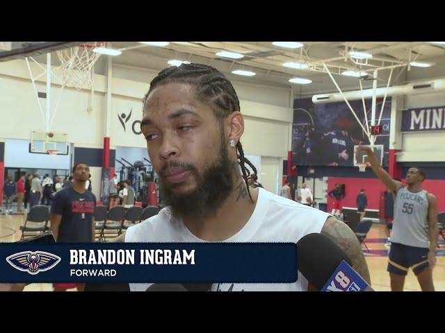 Brandon Ingram on playing in smaller lineups, Lonzo Ball | New Orleans Pelicans