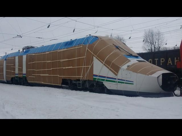 Перегон поезда Talgo в Узбекистан