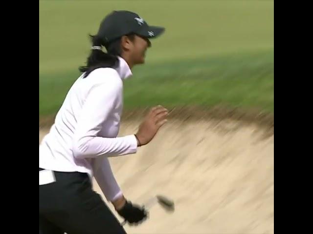 Aditi Ashok bunker brilliance to eagle the 18th in Jeddah!