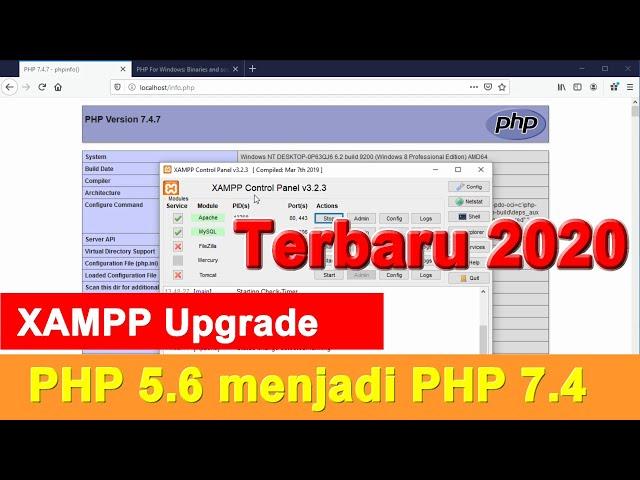 Cara Upgrade XAMPP PHP 5 ke PHP 7 |  Upgrade PHP 5 to 7 XAMPP