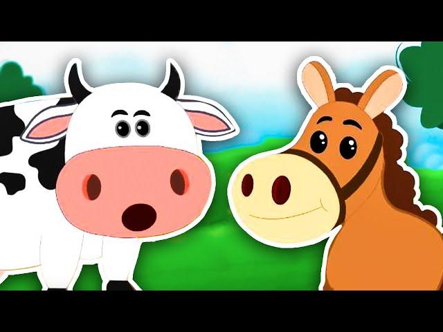 Old MacDonald Had a Farm! | Farm Animal Sounds for Kids | Kids Learning Videos