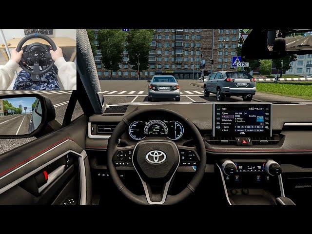 2021 Toyota RAV4 Prime - City Car Driving [Steering Wheel Gameplay]