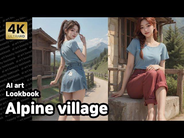 Ai art | 고산마을 | alpine village | Lookbook